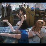 漂亮女孩子 美少女 白裤袜 房间 5k动漫壁纸